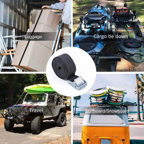 78 Inch Battery Tie Down Strap Kit With Stainless Steel Cam Buckle, Heavy Duty Battery Box Hold Down Lashing Straps, Deck Mounts And SS Screws, 600D UV Resistant Webbing For A Strong, Secure Mount