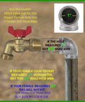 Brass Ball Valve With Three Quarter Inch NPT Inlet And Three Quarter Inch Hose Outlet For Gardens And Patios showing size guide