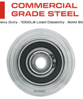 Heavy Duty 3 Inch V Groove Wheel For Sliding Gates With Half Inch Bore And Two Inch Hub Length Solid Steel V Track Caster