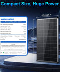400 Watt Solar Panel Kit With Two 200W Bifacial Monocrystalline Panels 18V 18BB N Type Cells IP68 Rating shown with dimensions