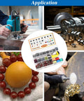 Pro 510pc Dremel Sanding Discs And Drums Wet Dry Kit With Hook Loop Sandpaper for jewelry making applications and polishing.