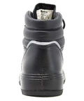 Rear view of Leather Work Boot For Asphalt Ready Jobs with composite safety toe, showing durable heel and stitching detail.