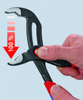Demonstration of Cobra QuickSet Pump Pliers with Locking Hinge Bolt and Push Function for Tight Spaces