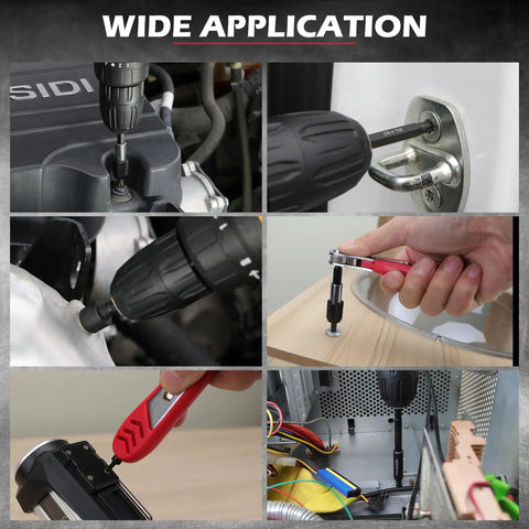 Wide application of 232 Piece Ultimate Screwdriver Bit Set With CR-V Impact Driver Bits Includes Security Bits Nut Driver Ratchet Wrench And Bits Holder For Tough Jobs Smooth Maintenance Pro Grade Performance And Long Lasting Durability shown in various tasks