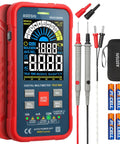 Auto Ranging Digital Multimeter With 10000 Counts TRMS Color LCD Screen Measures Voltage Current Resistance Capacitance Temperature