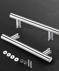 12 Inch Stainless Steel Double Sided Push Pull Door Handle H Shape Brushed Finish Anti Rust Durable For Glass And Wood Doors