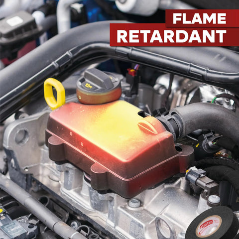 High Temperature Wire Harness Tape Three Quarter Inch By Fifty Foot Five Pack Self Adhesive Felt Cloth Electrical Tape for engine