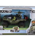 Halo Infinite RC Battle Hog UNSC Warthog With Master Chief And Spartan 2.4 GHz Remote Control Car in packaging