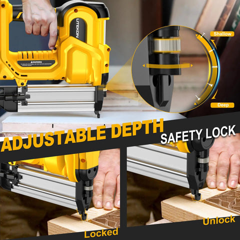 Straight Shooting Heavy Duty Cordless Brad Nailer And Staple Gun Workhorse Combining Brushless Power And Makita 18V Battery Compatibility With Adjustable Depth Controls For Weekend Warriors And Pros