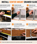 Step-by-step guide to install 5 Pack Drawer Track Rollers Right Hand Replacement Guides For Dressers And Cabinets