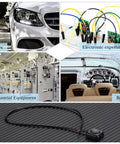 Four Pack Momentary Push Button Switches 12V 24V Surface Mount Mini Button Switches for Cars, Electronic Experiments, Industrial Use