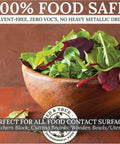 100% food-safe wooden bowl used with Danish Oil Wood Finish Quart Pure Polymerized Linseed Oil For Furniture Rustic Pieces And Prime Wood