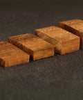 Hella Solid Floating Tremolo Setup Blocks For Quick Guitar Tuning And Deck Leveling Zero Hassle, four mahogany wedges.