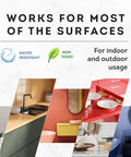 Image showing various surfaces repaired by All-In-One Surface Repair Kit For Chips And Scratches Fix It Fast At Home On Tiles Countertops.