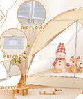2 In 1 Bed Tent With Mosquito Net And Privacy Cozy Indoor Safe Sleep For Kids And Adults Twin Size No Mattress