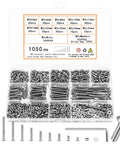 1050 Pcs M3 Screws Kit Pro Grade Stainless Steel Button Head Socket Cap Screws Nuts Washers And Bolts Assortment with case