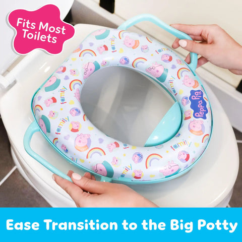 Toddler Potty Training Seat With Boss Level Comfort And Super Solid Handles Non Slip Bathroom Toilet Guard For Young Kids Quick Rinse Design Makes Little Steps Smooth Sailing