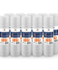 6 pack of 5 Micron Whole House String Wound Water Filter Replacement Cartridge, 20 x 4.5 Inch For Well Water Filtration