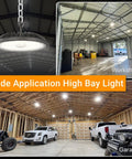 Beastly Bright 250W LED High Bay Light 37,500 Lumens 5000K UFO Bay Lighting in workshop and garage