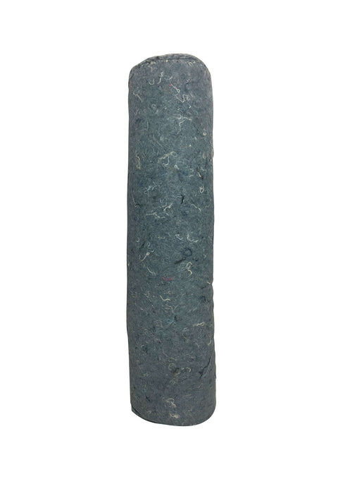 Roll of No Itch Natural Cotton Denim Insulation For Home Use, 16 x 1 x 48 Inch, showing textured denim material
