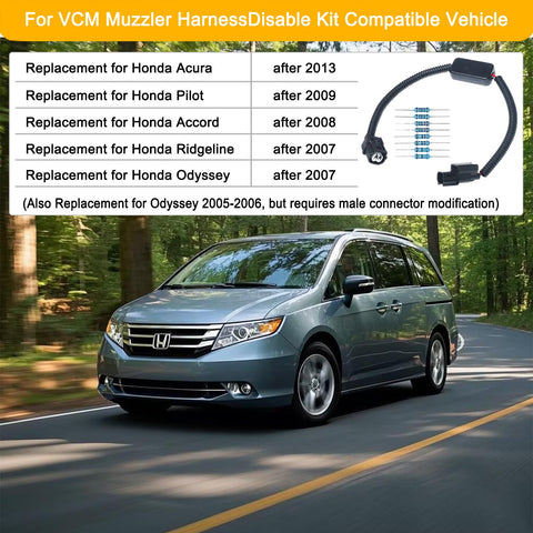 Honda VCM Muzzler Harness Disable Kit With VCM Replacement For Acura 2013 And Up, Pilot 2009 And Up, Accord 2008 And Up