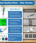 Top Tier Slick Digital Water Tester Meter With Huge Lcd Screen For Hydrogen Ph Orp Tds Ec Plus Salt Testing features and comparison.