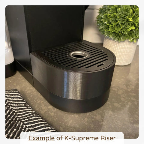 Drip Tray Mug Riser Designed For Coffee Makers To Cut Splashes Cup Stand For Mugs Up To 4.5 Inches Tall Gray 1.25 Inch Tall Riser Only