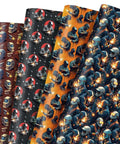 Welder Gift Wrap Bundle with 12 sheets featuring helmet and tools designs, 20x28 inches, ideal for welders and DIY crafters, pre-folded.