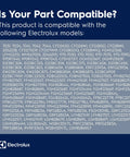 Compatibility list for 241778307 Gray Refrigerator Door Gasket Premium Replacement Seal with Electrolux models.