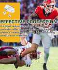 Football Helmet Facemask Clips Kit 4 Pack With Screws And Nuts For Face Mask Bracket Replacement Game Ready Hardware
