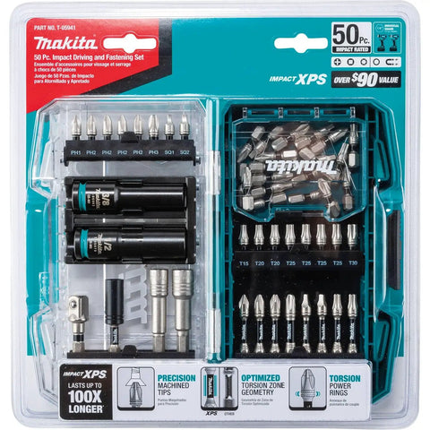 Impact XPS 50 Piece Bit Set For Driving And Fastening Pro Grade Long Lasting Tough Bits That Withstand High Torque In Impact Drivers