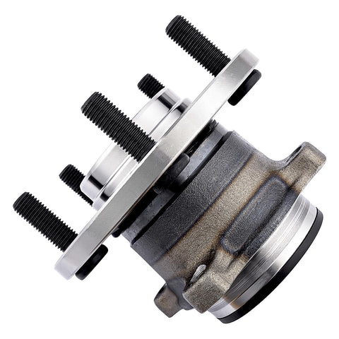 Rear Wheel Bearing And Hub Assembly Replacement Suspension Kit For Mazda 3 2004-2013 Mazda 3 Sport 2009-2013 Mazda 5 2006-2010 2012-2017 Direct Fit Bolt On For A Smooth Ride And Reliable Performance showing hub with bolts and flange