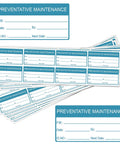 Self Laminating Preventative Maintenance Labels 1x2 Inch By Date Next Inspection Safety Stickers blue industrial vinyl