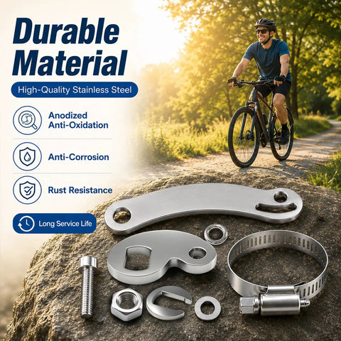 Two Pack Universal M16 Torque Arm Conversion Kit For E Bike Hub Motor Installations Front Or Rear Heavy Duty Bike Maintenance Tool For Adult Electric Bicycles Includes 86mm Arm 16x10mm Clamp Openings 3mm Arm Thickness, stainless steel