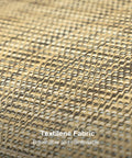 Close-up of breathable textilene fabric used in Three Seat Deluxe Outdoor Porch Swing With Weather Resistant Steel Frame Heavy Duty Construction Adjustable Tilt Canopy Beige Side Storage Pockets And Smooth Rocking Motion Supports Up To 750 Pounds.
