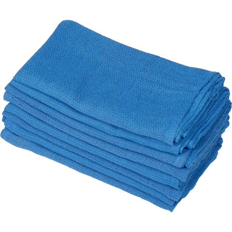 25 Lb Box 100 Percent Cotton Huck Towels Blue 15 By 25 Inch 175 Towels Pre Laundered For Janitorial Pros Food Service And Precision Instrument Applications Machine Washable