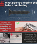 Guide to accurately measure screws using vernier calipers with image of 1000 Piece Phillips Flat Head Wood Screws Set Self Tapping Countersunk Screws In ST1 ST1.2 ST1.4 And ST1.7 Sizes 3mm To 6mm Carbon Steel Black Great For Woodworking Projects And DIY Home Improvement.