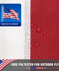 All American Patriotic 3x5 Ft Outdoor Flag With Brass Grommets For Porch Gardens And Home Decor Durable Polyester Flag details