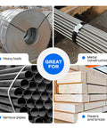Heavy Duty Steel Strapping Coil, 1/2 Inch Wide, 0.020 Inch Thick, 200 Feet Long, 1100 Lb Break Strength used for securing loads