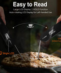 Ultra Fast Thermocouple Food Thermometer With Insta Read Under 1 Second, 0.5F Accuracy, IPX7 Waterproof, TH-22 Black