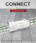 TAISHER 304 stainless steel check valve, 3/8 in NPT male to 3/8 in NPT female, backflow prevention inline valve