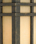 Hillcrest 13 Inch Mission Style Outdoor Wall Sconce Imperial Bronze With Linen Glass Arts And Crafts Exterior Lighting