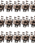 Heavy Duty Double Roller Cabinet Door Catches For Wardrobe And Cupboard Smooth Glide Metal Hardware That Won T Break Or Deform Easy Install For Home Renovation Projects, set of 12 with screws, bronze finish.