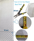 Two Pack 12 Inch By 24 Inch 5 Mesh Stainless Steel Wire Mesh Screen Built To Last Never Rust Hard And Heat Resistant For Fire Pit Liners
