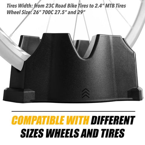 Front Wheel Riser Block For Indoor Bike Trainers With Three Height Levels Non Slip Front Wheel Stabilizer Universal Fit