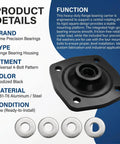 Drive Shaft Bearing Housing Assembly For Jet Ski Replacement Fits PWC 650 750 900 1100 Direct OEM 13091-3730 13280-3730 13280-3756 13091-3718 Water Seal Included For A Tight Ride And Long Lasting Seal, black 4-bolt flange bearing housing with washers