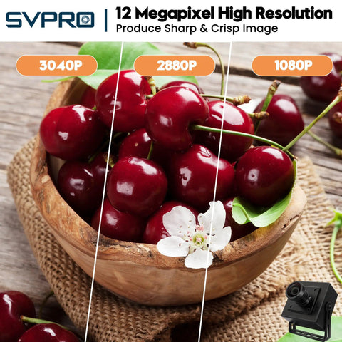 1080P 120FPS High Speed USB Camera With M12 Wide Angle 12MP IMX577 Sensor Lightburn Compatible image comparison with cherries