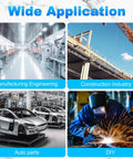 Wide applications for Two Pack 1018 Carbon Steel Rods in manufacturing, construction, auto parts, and DIY projects.