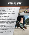 How to use Concrete And Mortar Filler And Sealant In Gray For Interior And Exterior Cracks And Holes DIY Friendly And Ready To Use