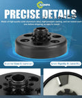 Go Kart Centrifugal Clutch With Three Quarters Inch Bore And Ten Tooth Gear For Chain Sizes Forty, Forty One, And Four Twenty, Heavy Duty Fit For Two To Six Point Five Horsepower Small Engines Including Predator Two Hundred Twelve CC And Honda GX Series, shown in aluminum and steel with precise details.